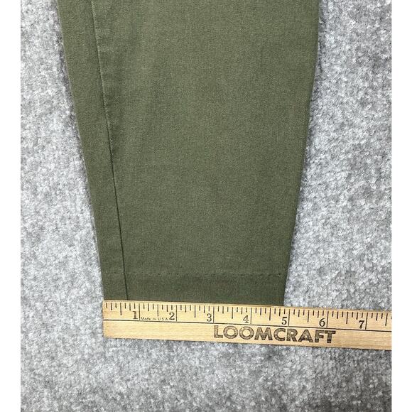 Old‎ Navy High Rise Pixie Chino Pants Womens Size 2 Green Stretch Pockets - Picture 9 of 9